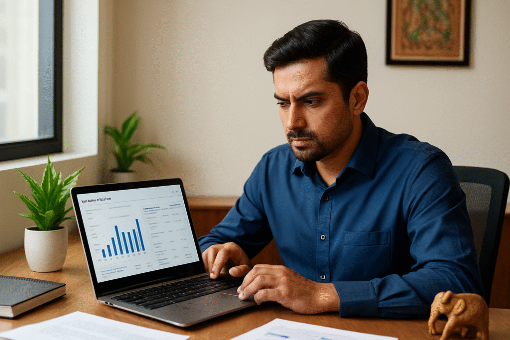About Stedder EXIM – Business Strategy and Global Export Planning Professional working on export strategy at Stedder EXIM office – About Stedder EXIM