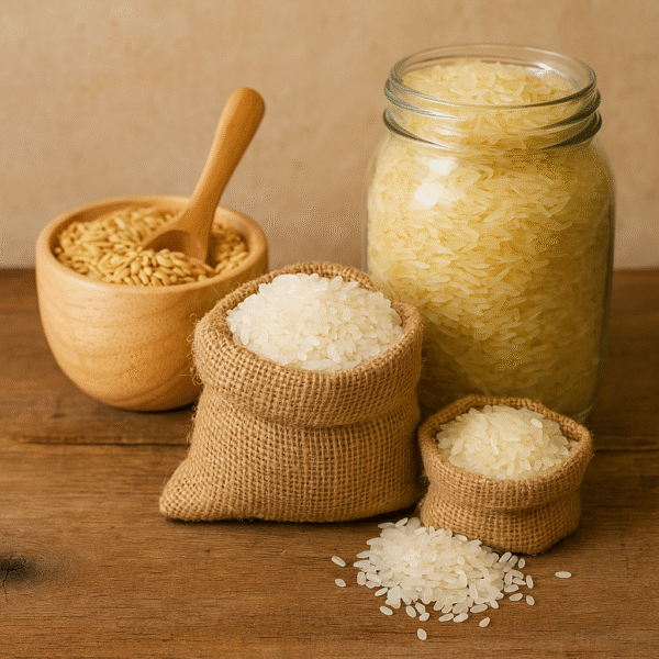 IR64, Sona Masoori, Ponni, and Parboiled Non-Basmati Rice varieties for export from India